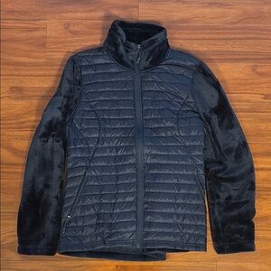 Quilted Jacket with Fleece Sleeves and Back